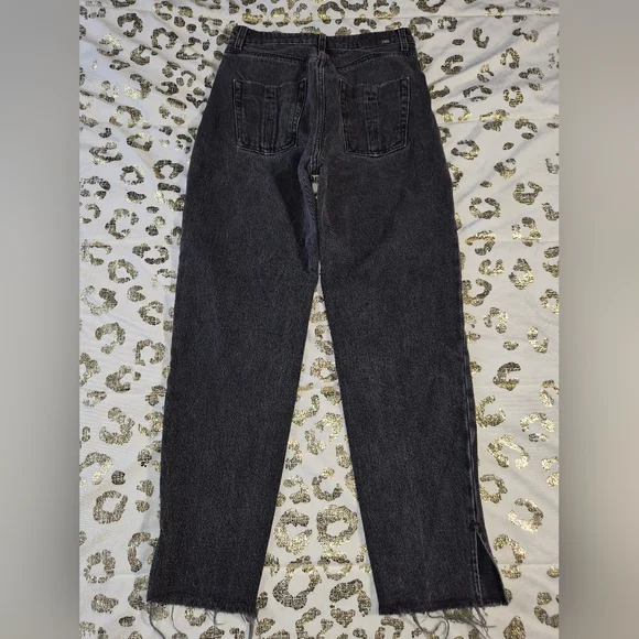 5 For $25✨Zara Womens Small 2 Black Denim Jeans High Waist Baggy Boyfriend Jeans - Picture 9 of 10